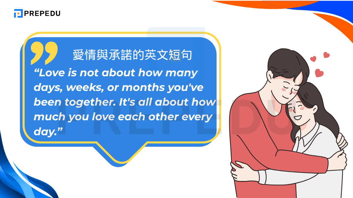 愛情與承諾的英文短句