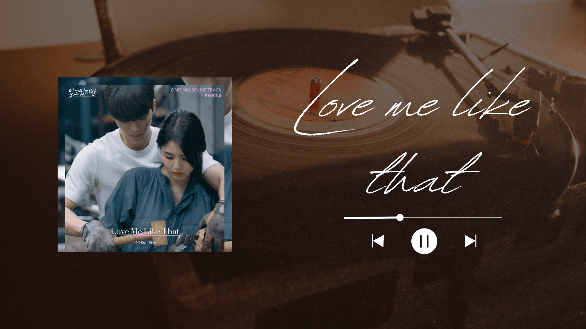 แปลเพลง Love Me Like That ความหมายเพลงรักจาก Sam Kim