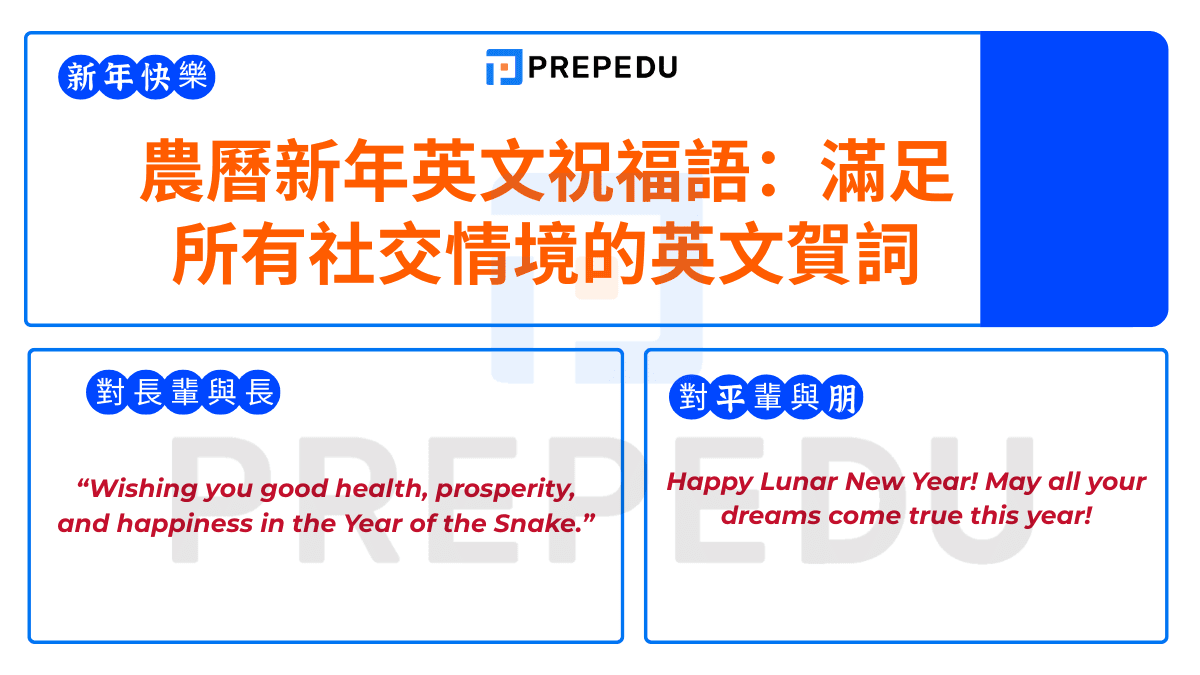 農曆新年英文祝福語：滿足所有社交情境的英文賀詞