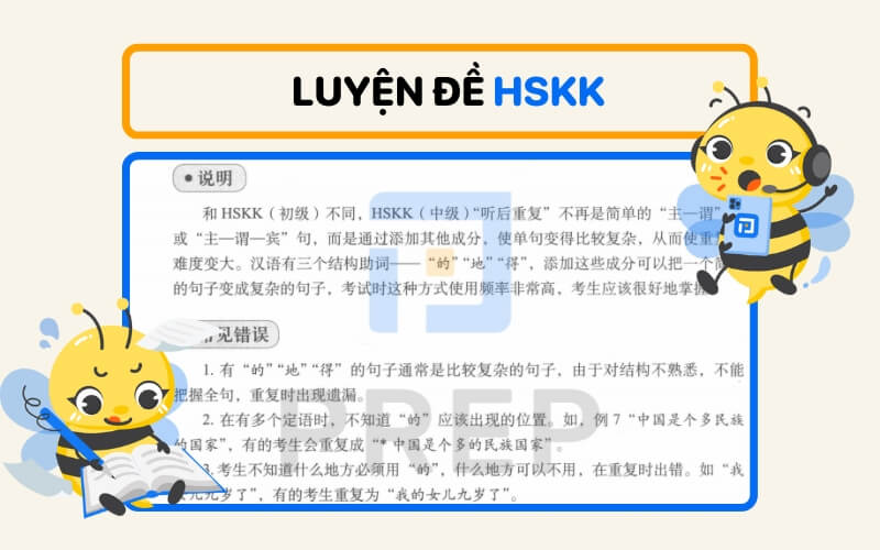Khi ôn thi HSKK cần chịu khó luyện nhiều đề