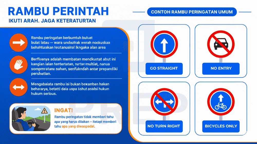 Jenis-Jenis Rambu Perintah dalam Bahasa Inggris