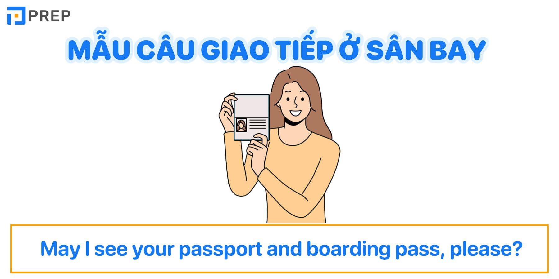 Mẫu câu giao tiếp ở sân bay tiếng Anh