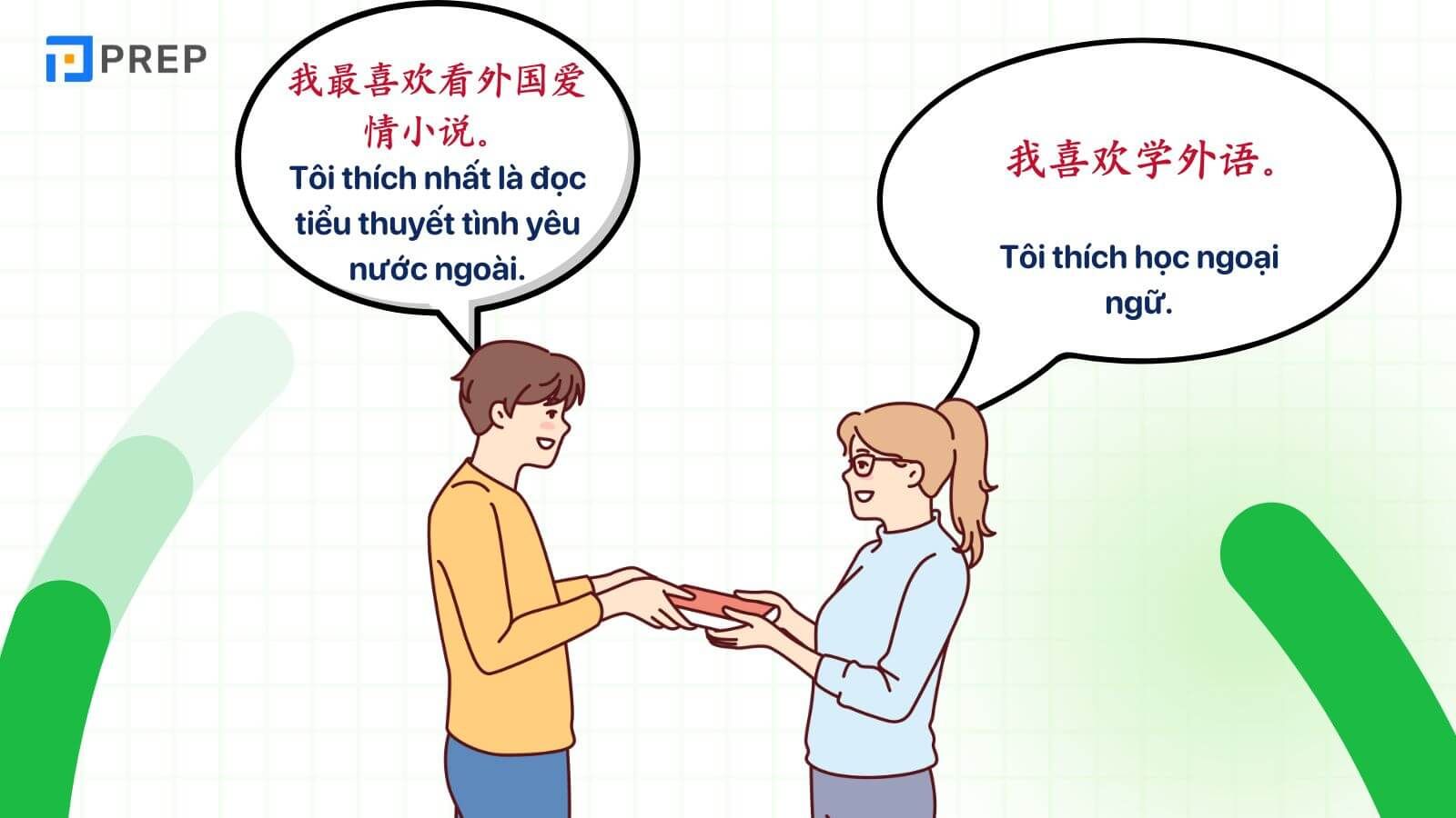 Mẫu câu giới thiệu Sở thích tiếng Trung