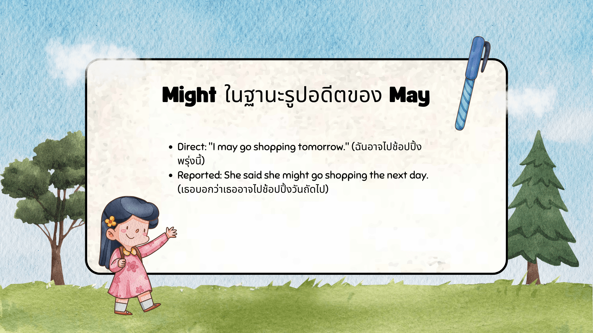 ความแตกต่าง May และ Might ภาษาอังกฤษ วิธีใช้ที่ถูกต้อง