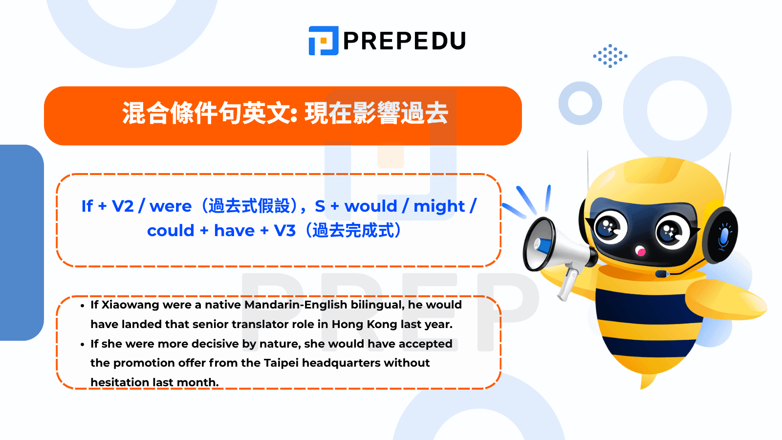混合條件句英文: 現在影響過去