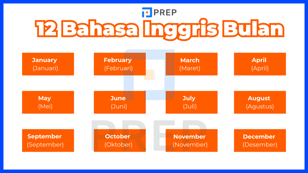 Kosakata bahasa Inggris bulan: 12 bulan dan artinya