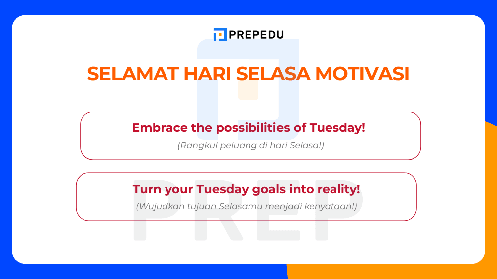 Ucapan Selamat Hari Selasa Bahasa Inggris Penuh Semangat