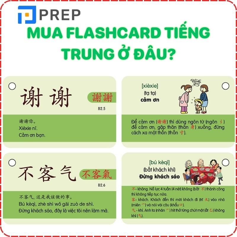 Mua flashcard tiếng Trung ở đâu?