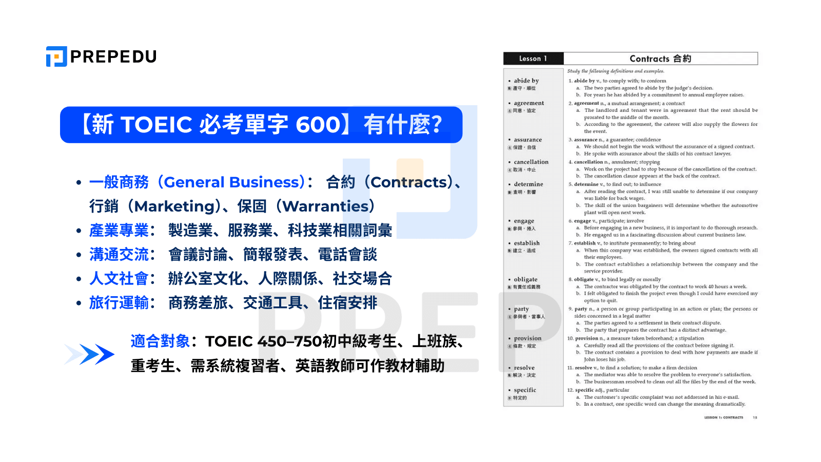 【新 TOEIC 必考單字 600】有什麼？