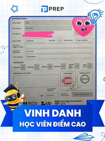 Ngô Bảo Điền, IELTS 7.0: "The day I got my results, my mother cried because, thanks to IELTS, I was accepted into my dream university."