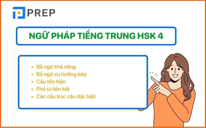 Tổng hợp ngữ pháp HSK 4 cần nhớ
