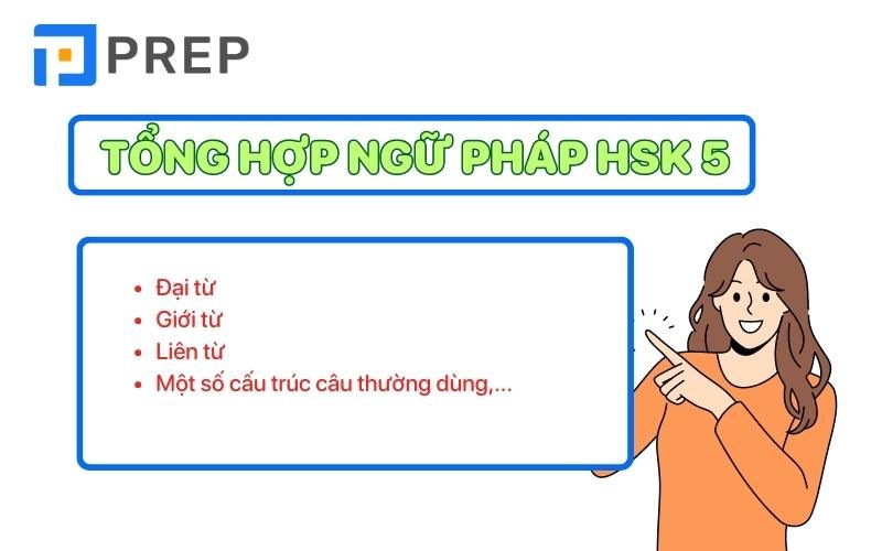 Tổng hợp kiến thức ngữ pháp HSK 5 PDF