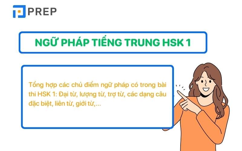 Tổng hợp cấu trúc ngữ pháp tiếng Trung HSK 1