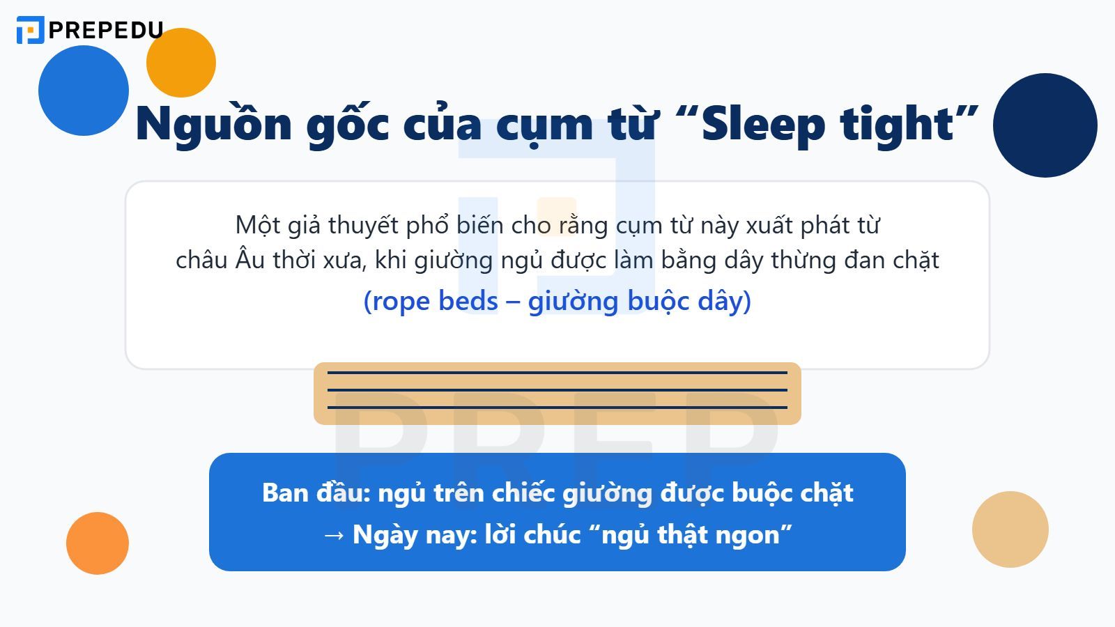 Nguồn gốc của cụm từ sleep tight