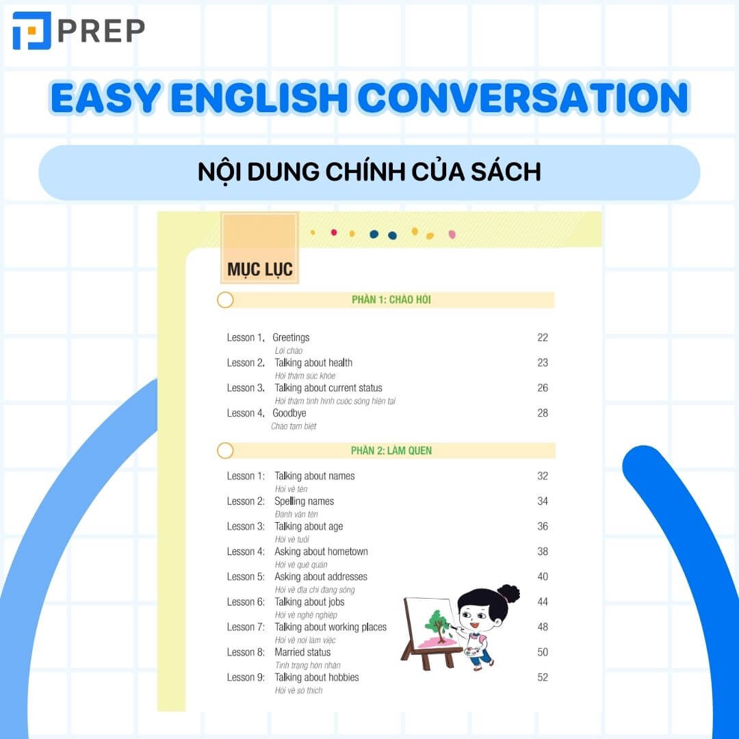 Nội dung chính của sách Easy English Conversation