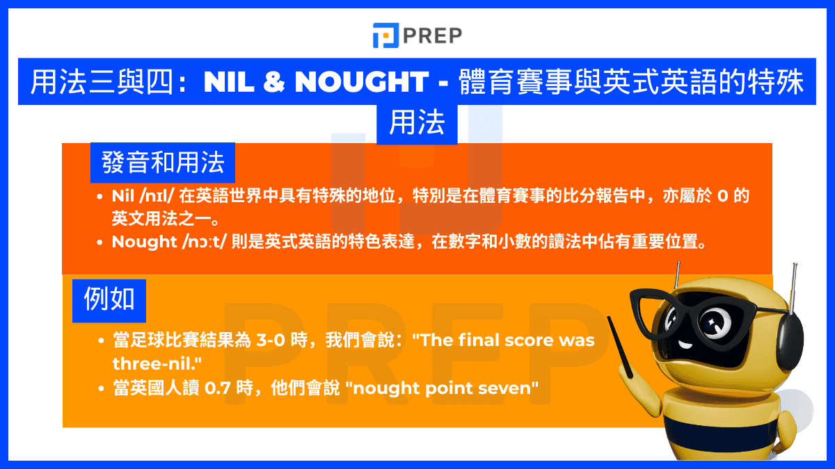 Nil & Nought - 體育賽事與英式英語的特殊用