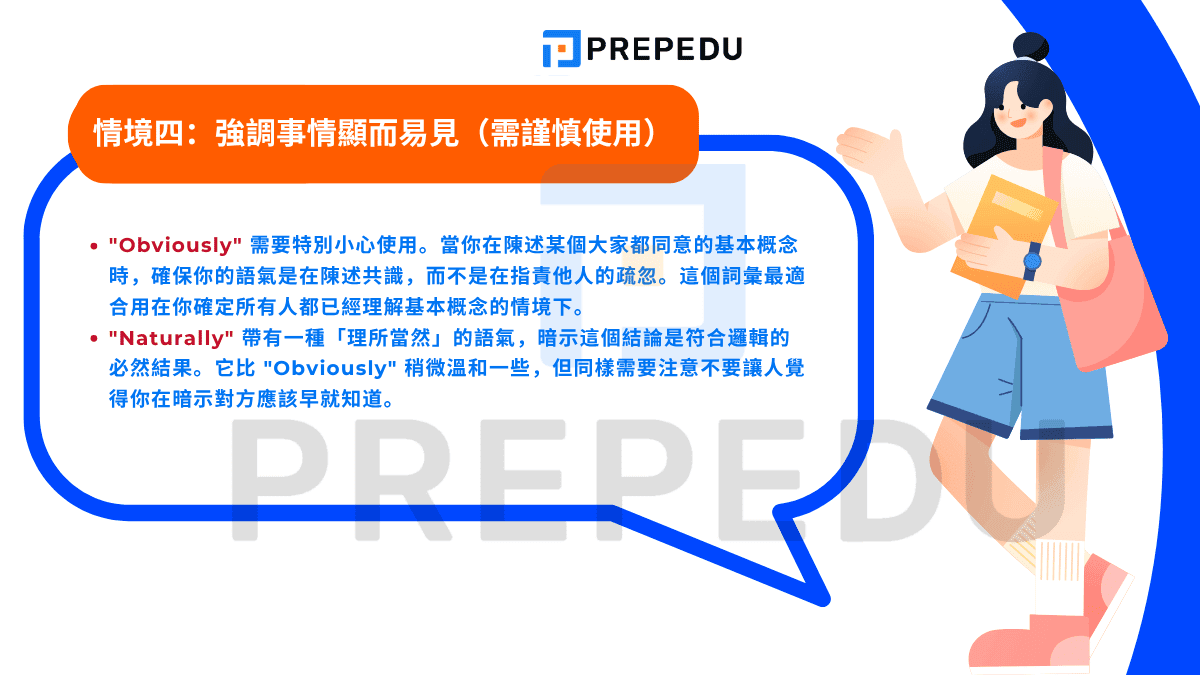 情境四：強調事情顯而易見（需謹慎使用）