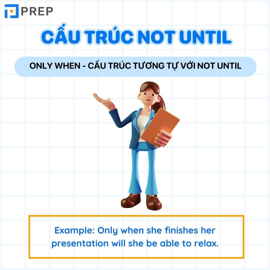 Only When - cấu trúc tương tự với Not until