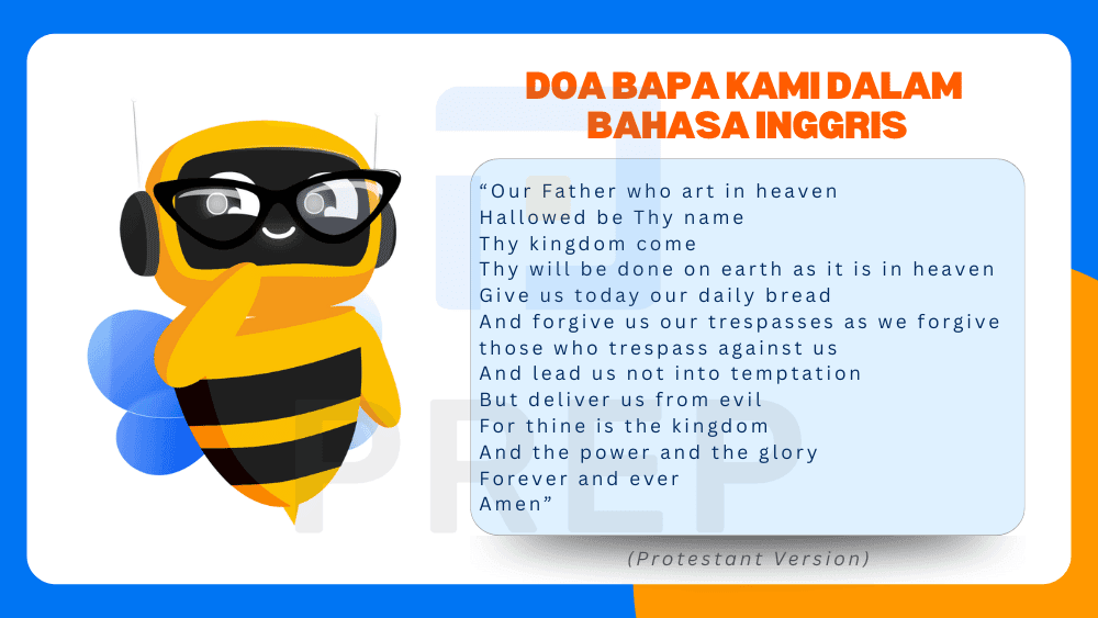 Versi Protestan dari Doa Bapa Kami