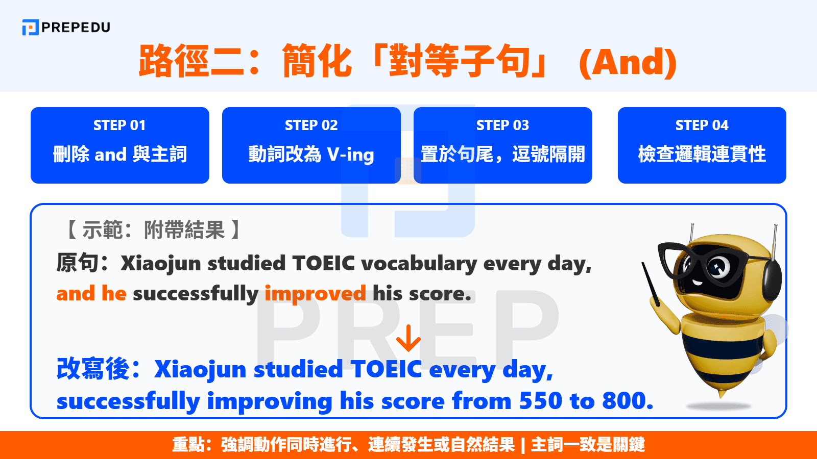 路徑二：簡化「對等子句」（And）