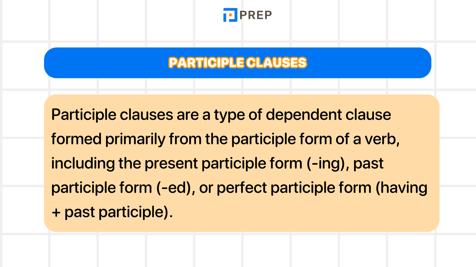 Participle clauses