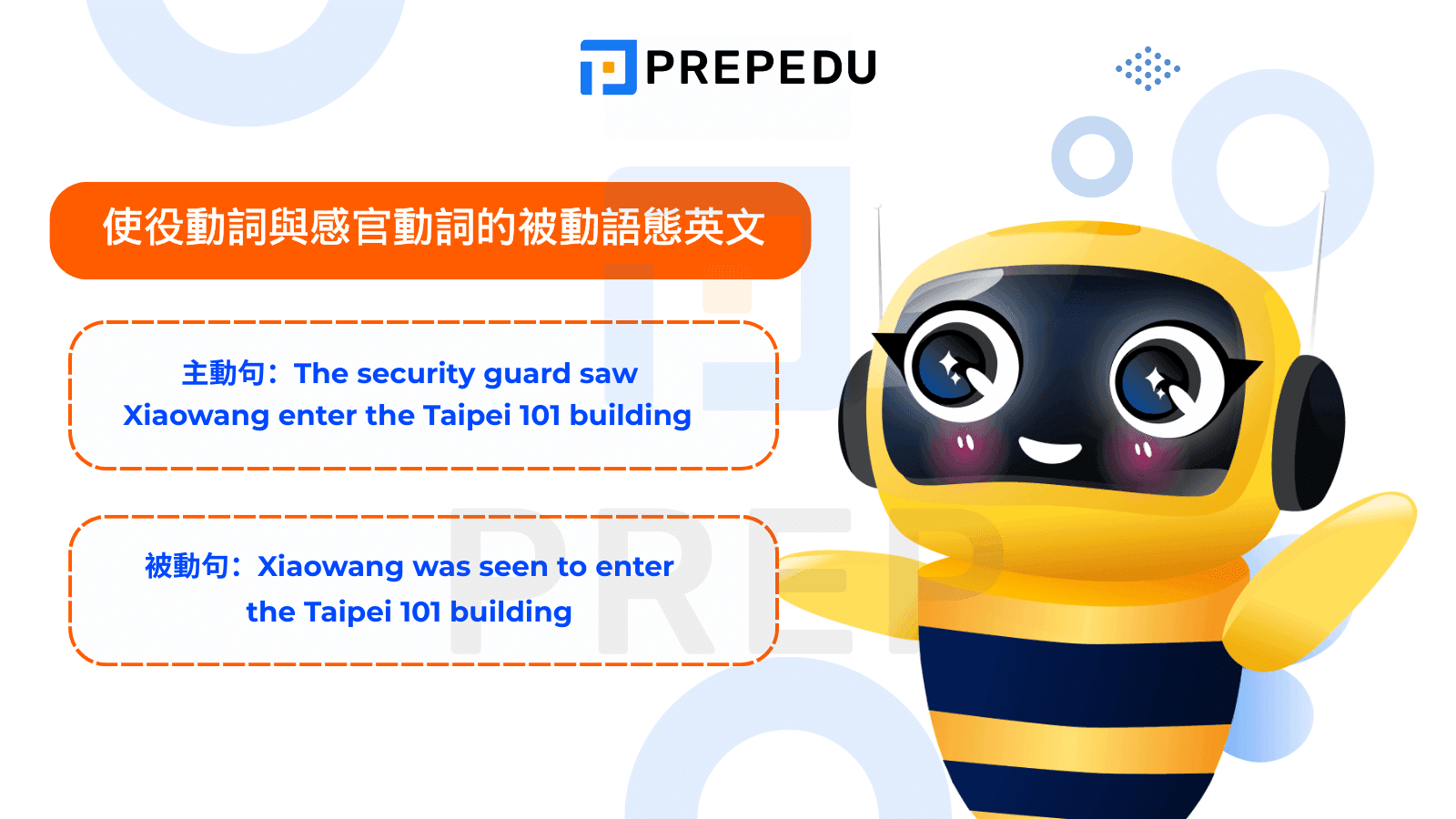 使役動詞與感官動詞的被動語態英文