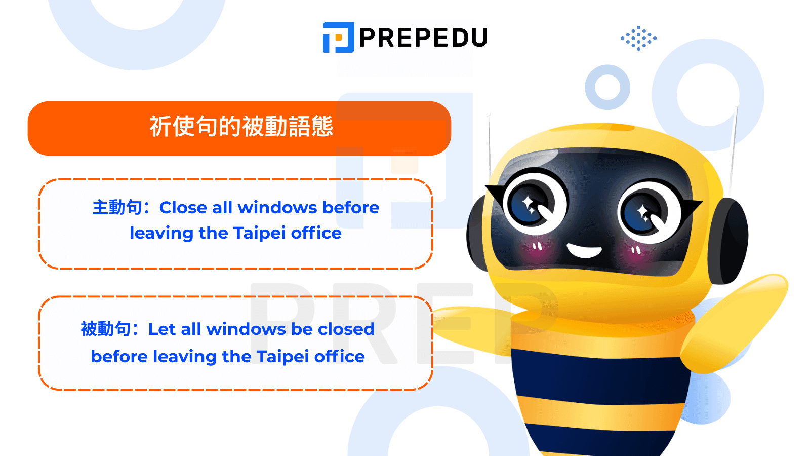 祈使句的被動語態