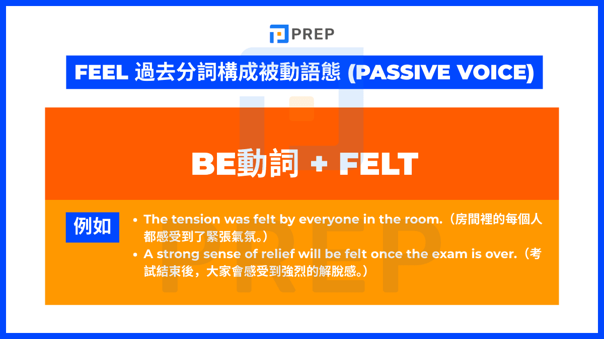 Feel 過去分詞構成被動語態 (Passive Voice)