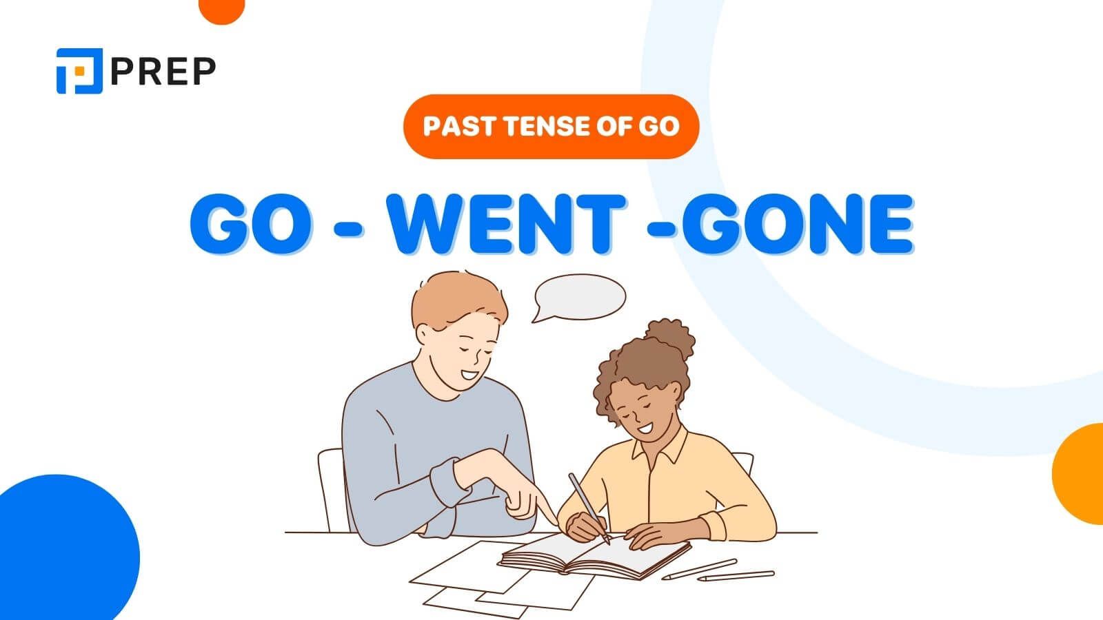 Irregular Verb in English, Past Tense of Go: Go - Went - Gone