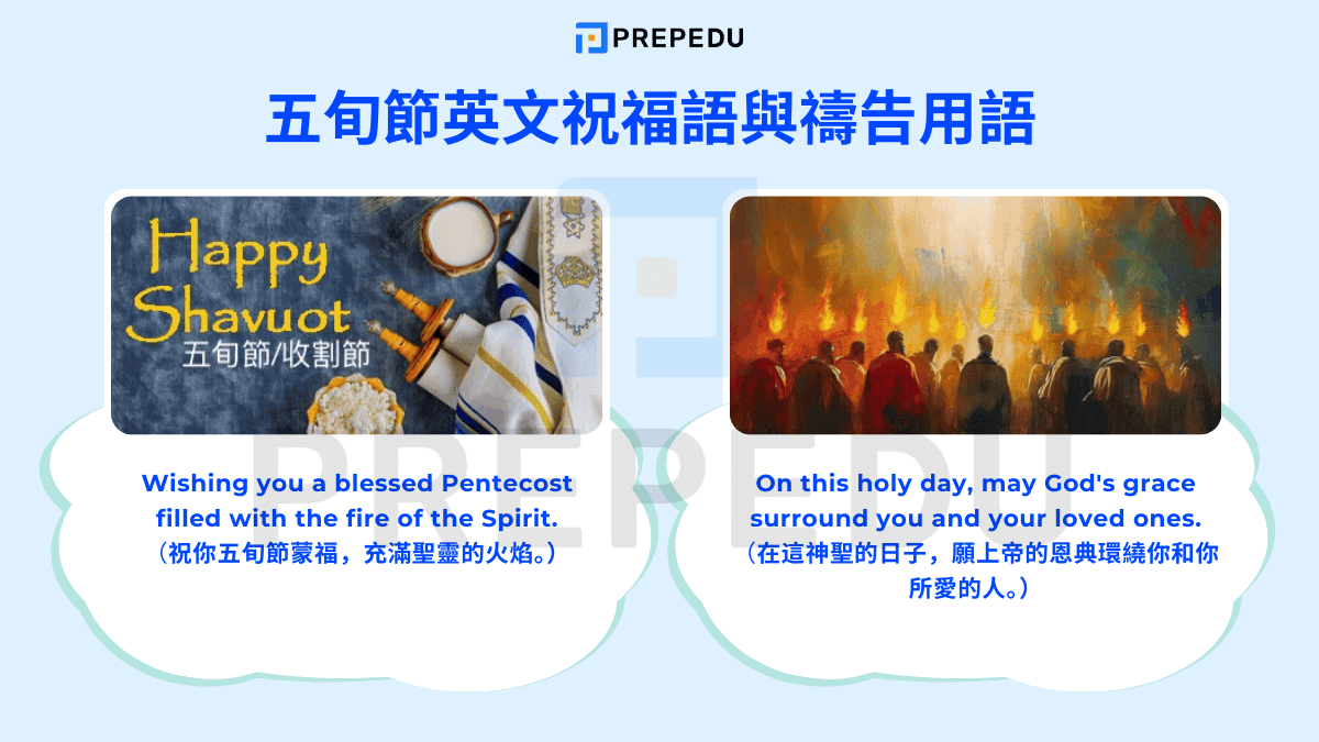 五旬節英文祝福語與禱告用語