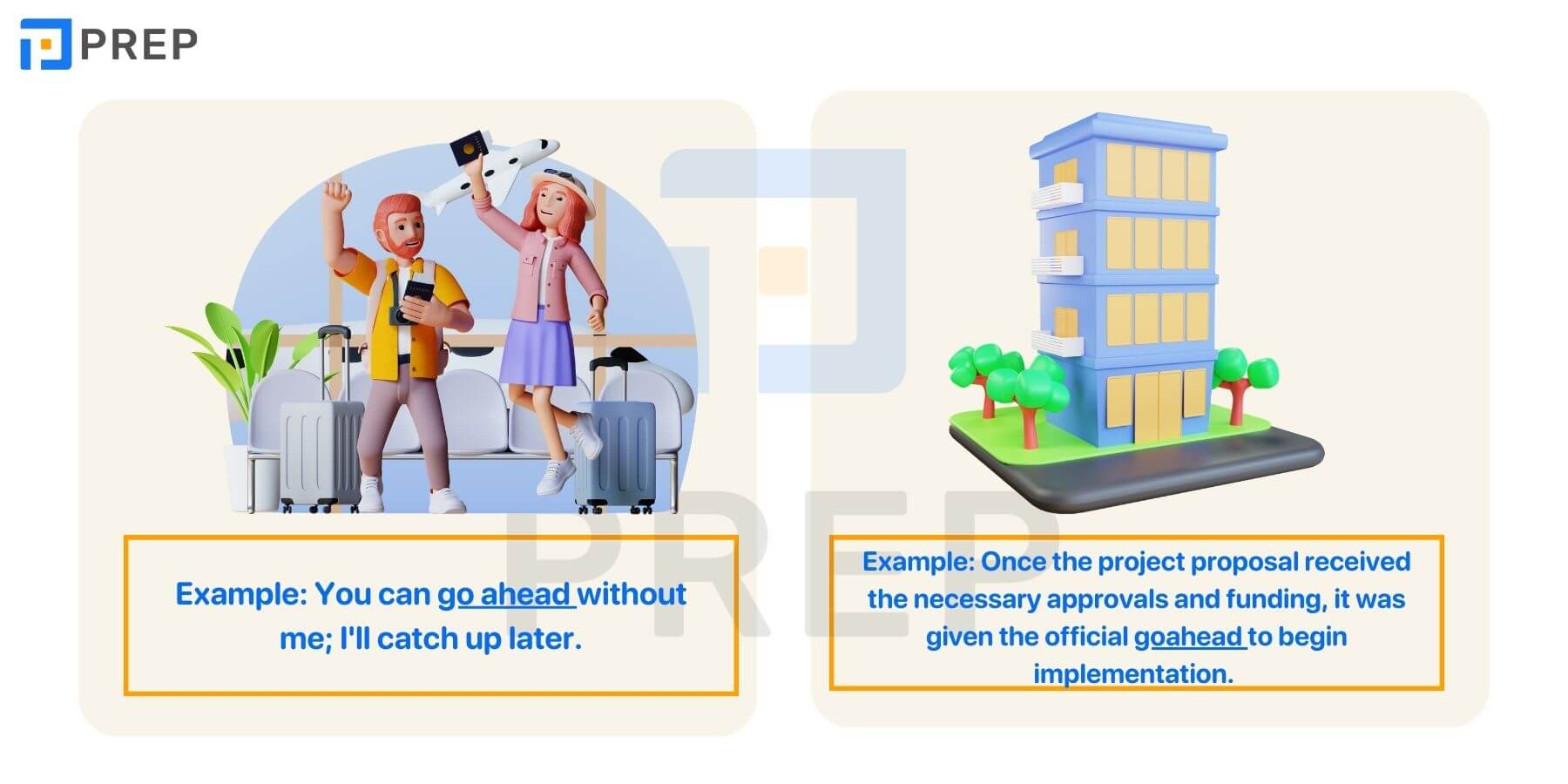 Phân biệt Go ahead và Go-ahead