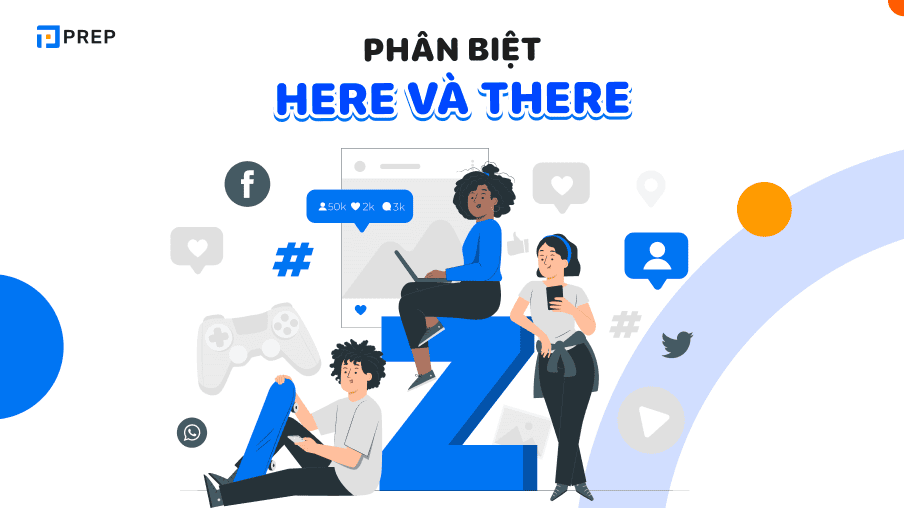phân biệt here và there