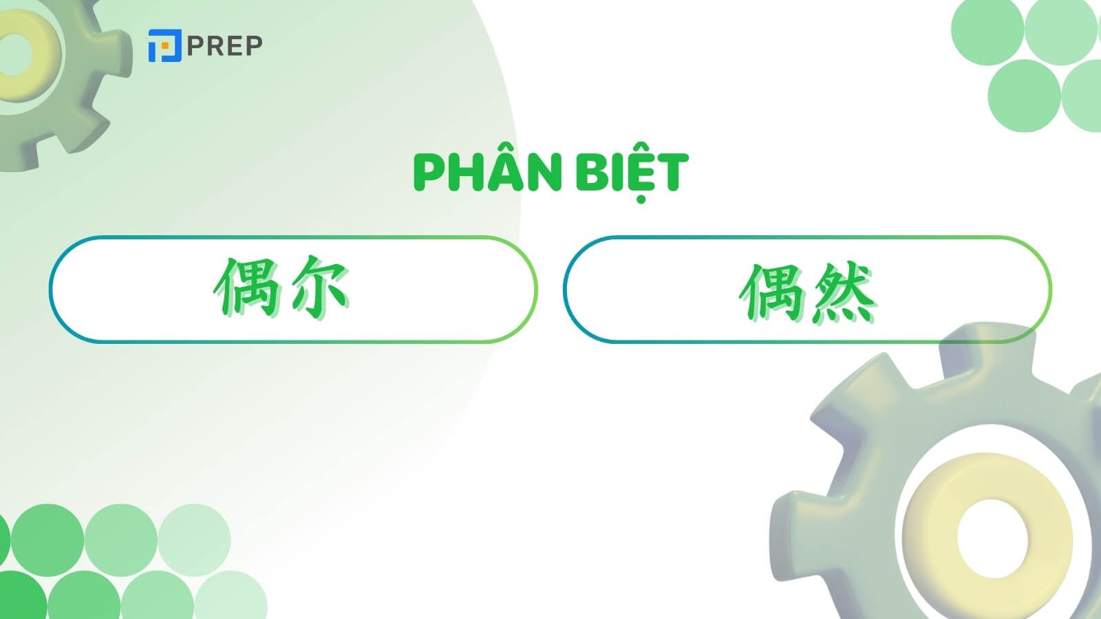 Phân biệt 偶尔 và 偶然 chi tiết