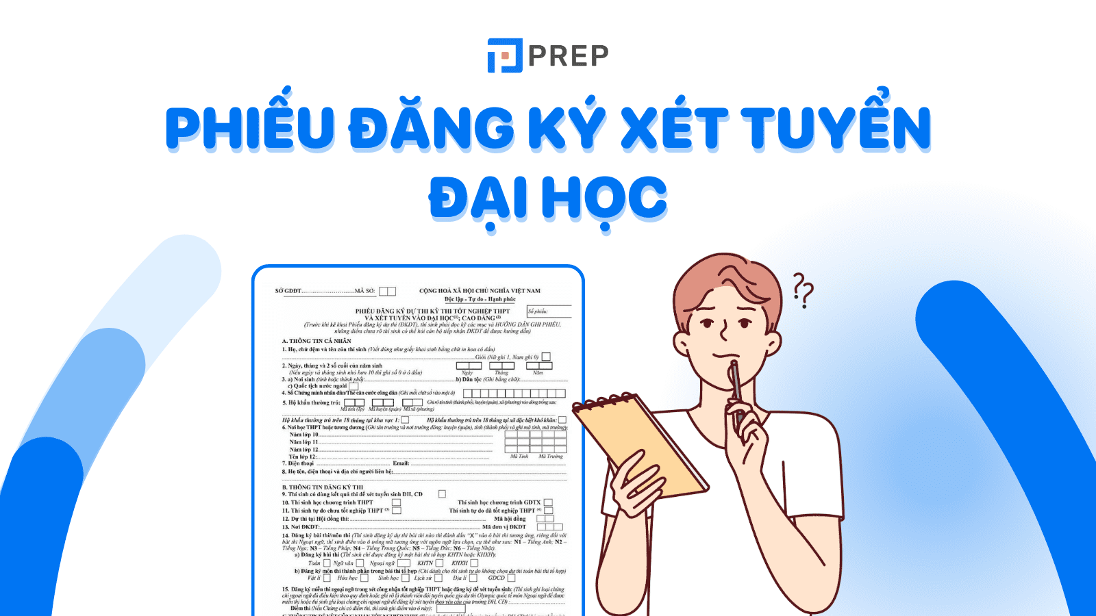 Cách điền mẫu phiếu đăng ký xét tuyển Đại học 2024 chính xác