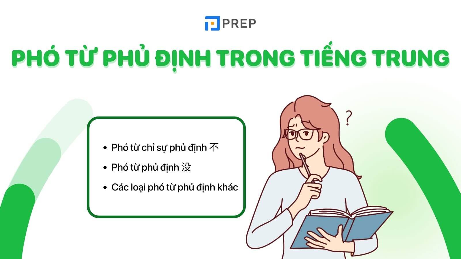 phó từ phủ định trong tiếng trung