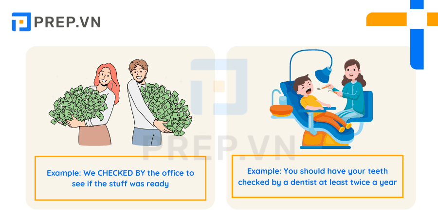 Phrasal verb Check by