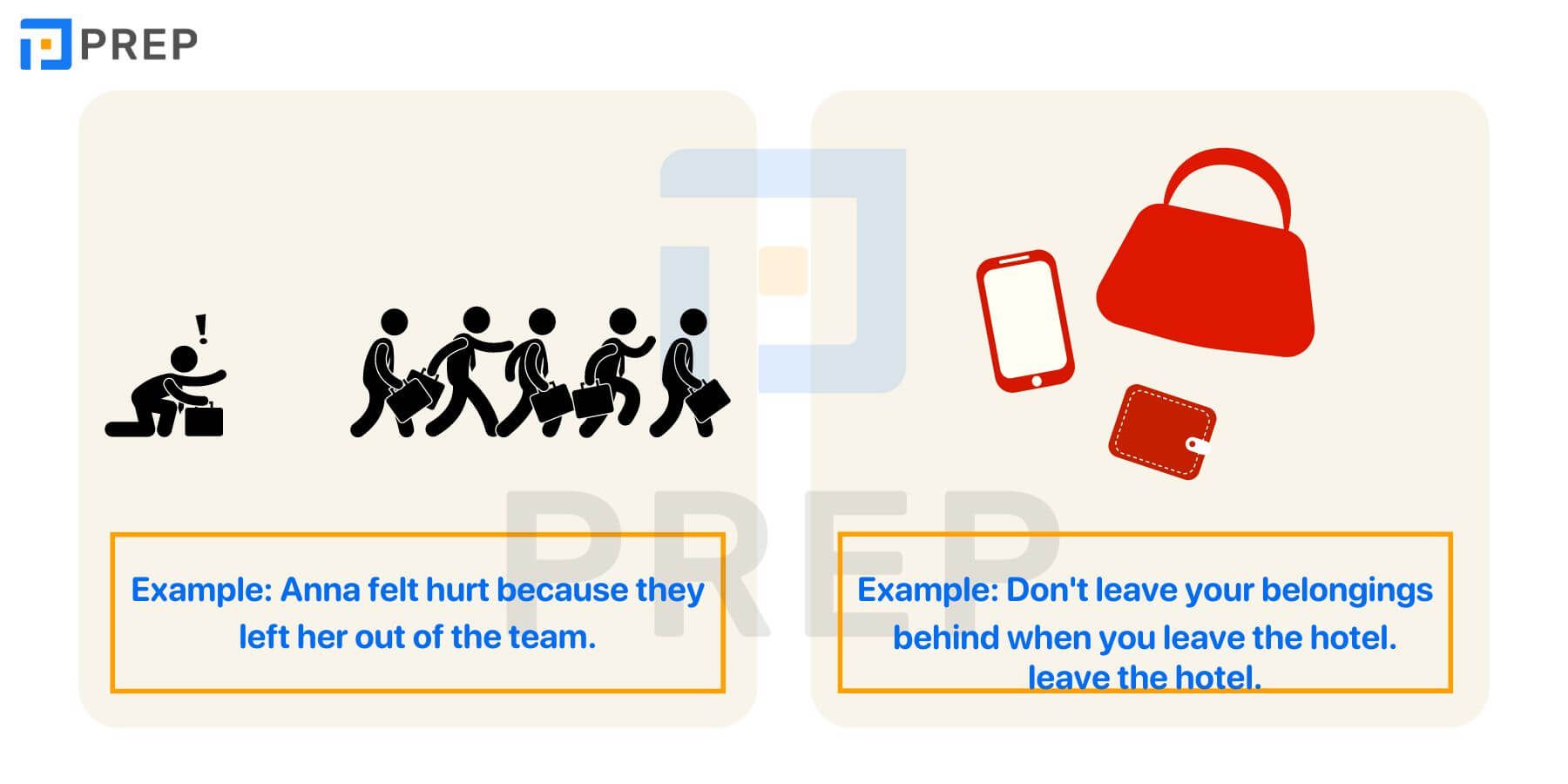 Phrasal verb/cụm từ với Leave trong tiếng Anh