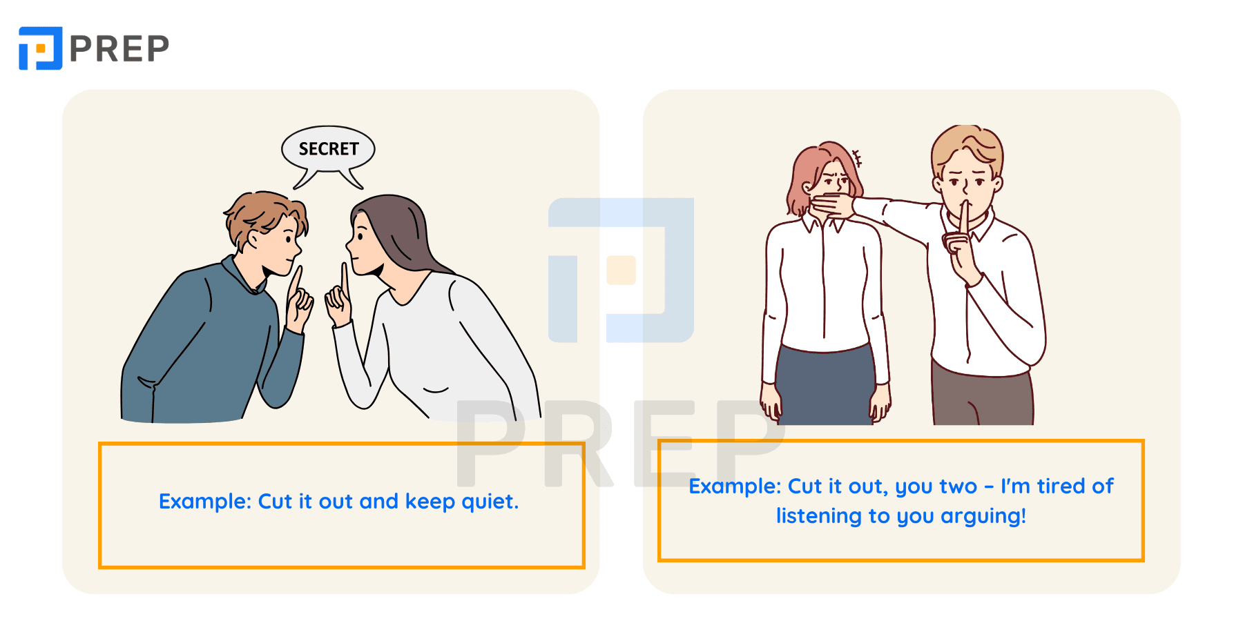 Cut in out mang nghĩa “thôi đi! (dừng cách cư xử không đúng đắn)”