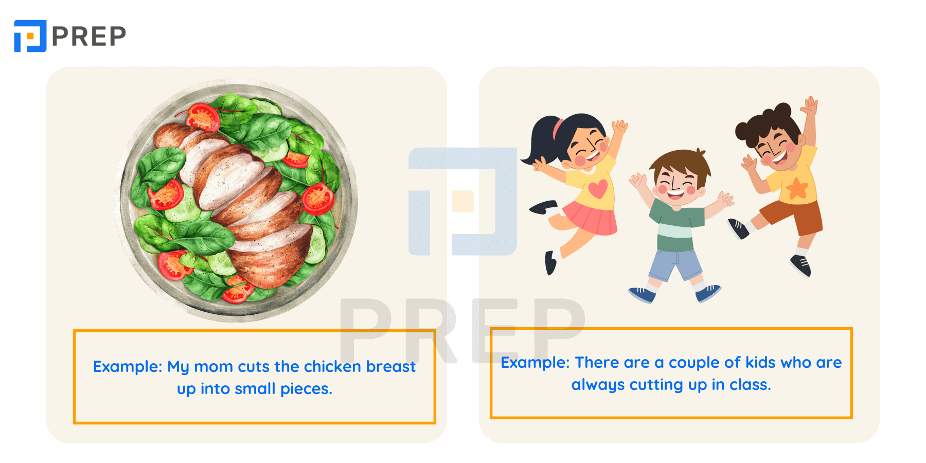 Cut phrasal verbs - Cut up