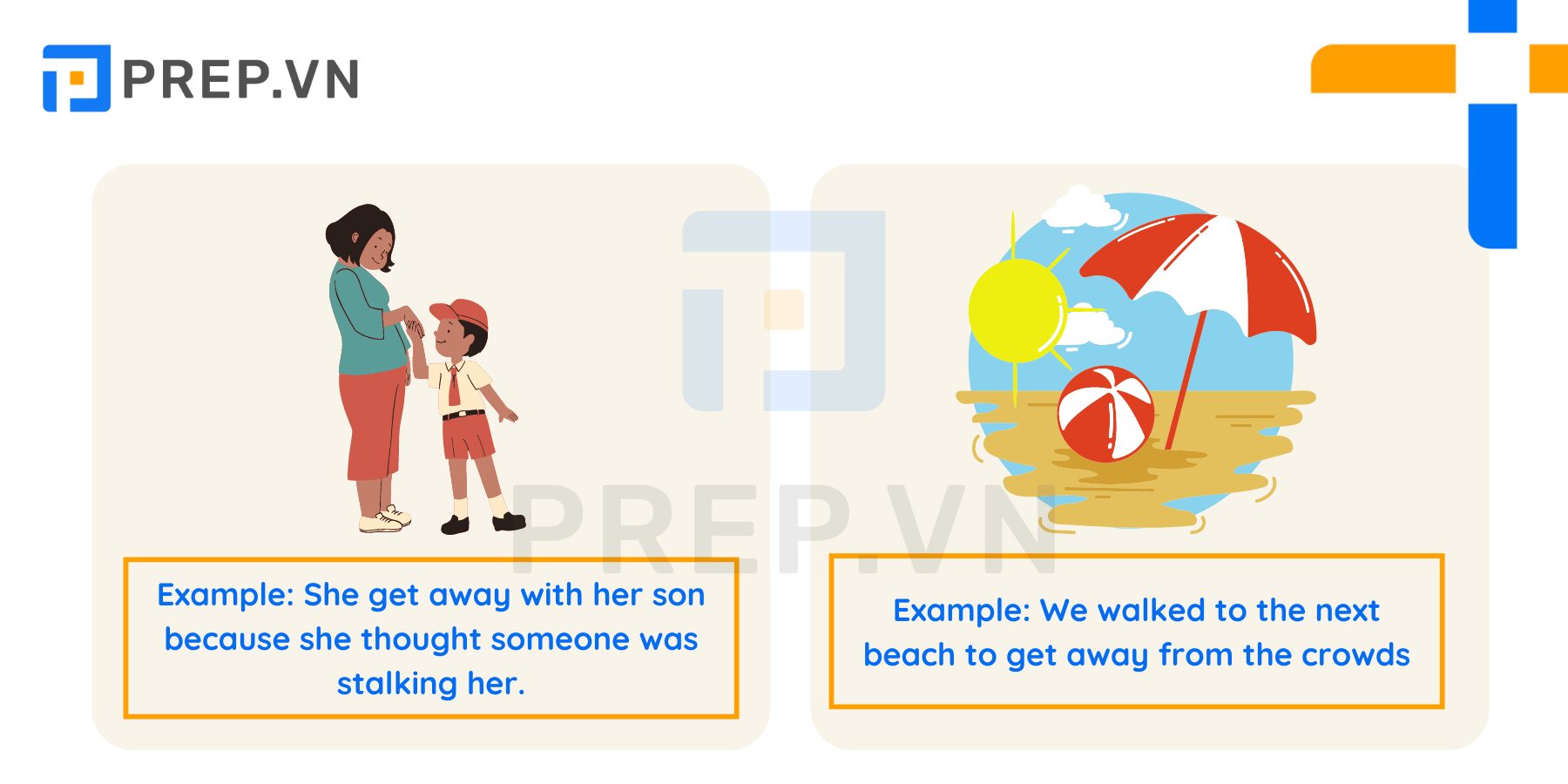 Get away (with/ from)&nbsp;
