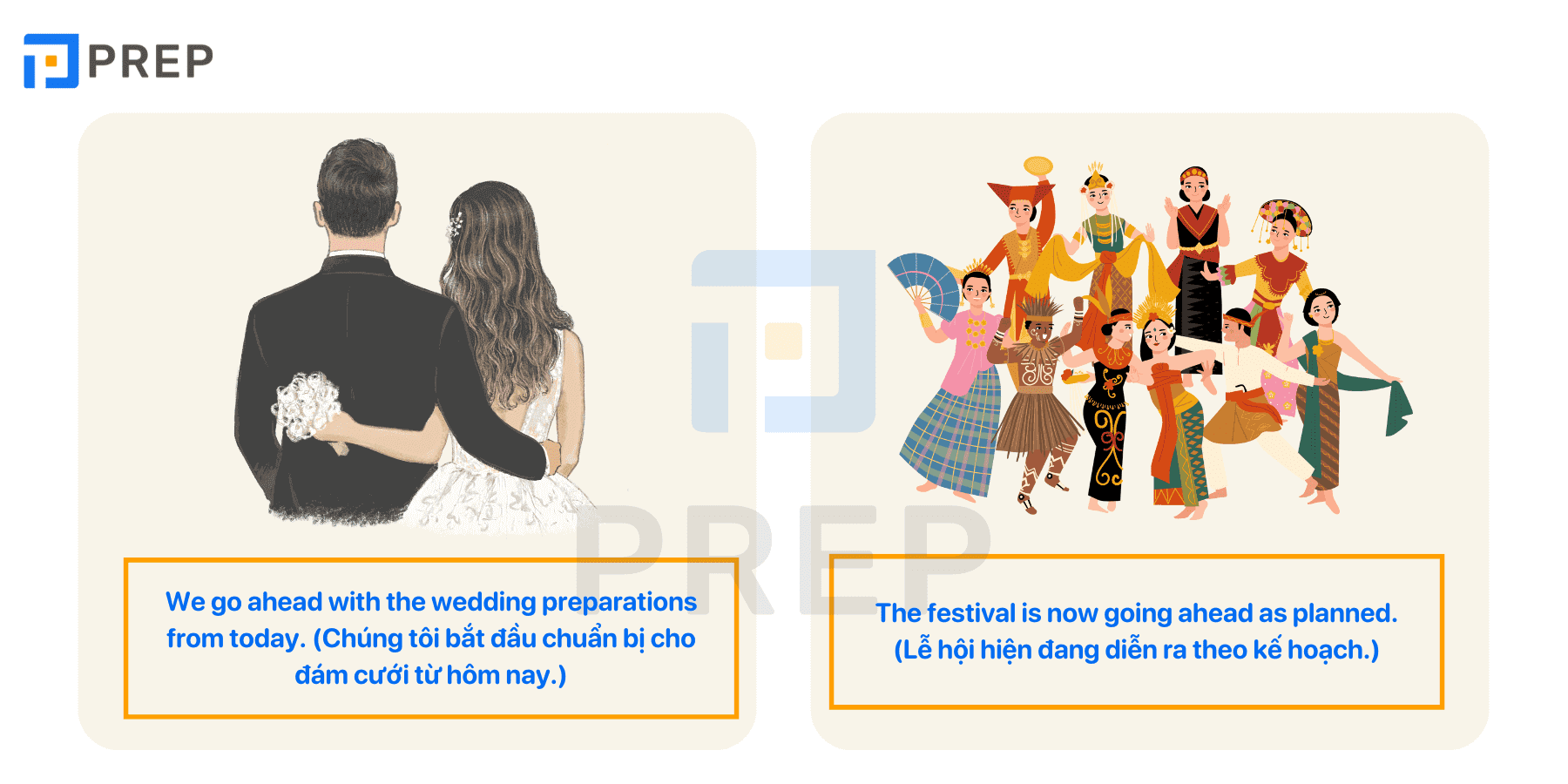 Go ahead&nbsp;- Phrasal Verb với Go