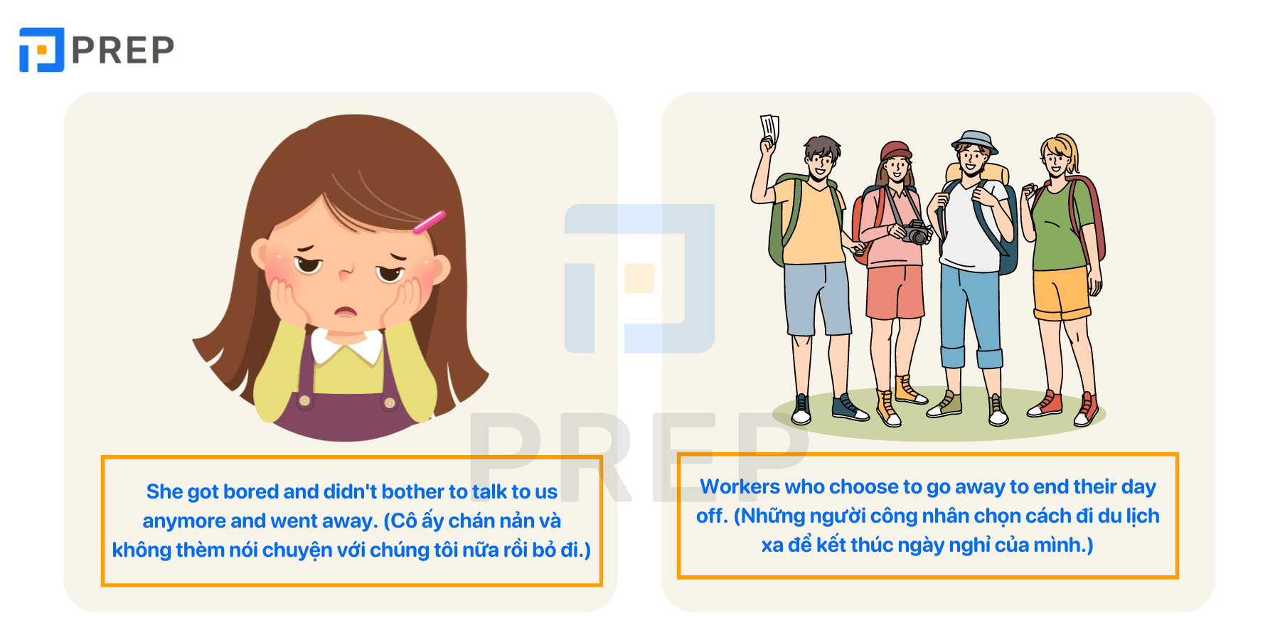 Go away - Phrasal Verb với Go