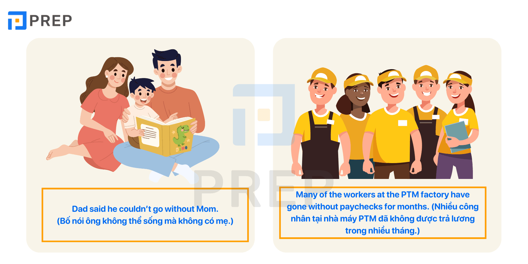 Go without - Phrasal Verb với Go