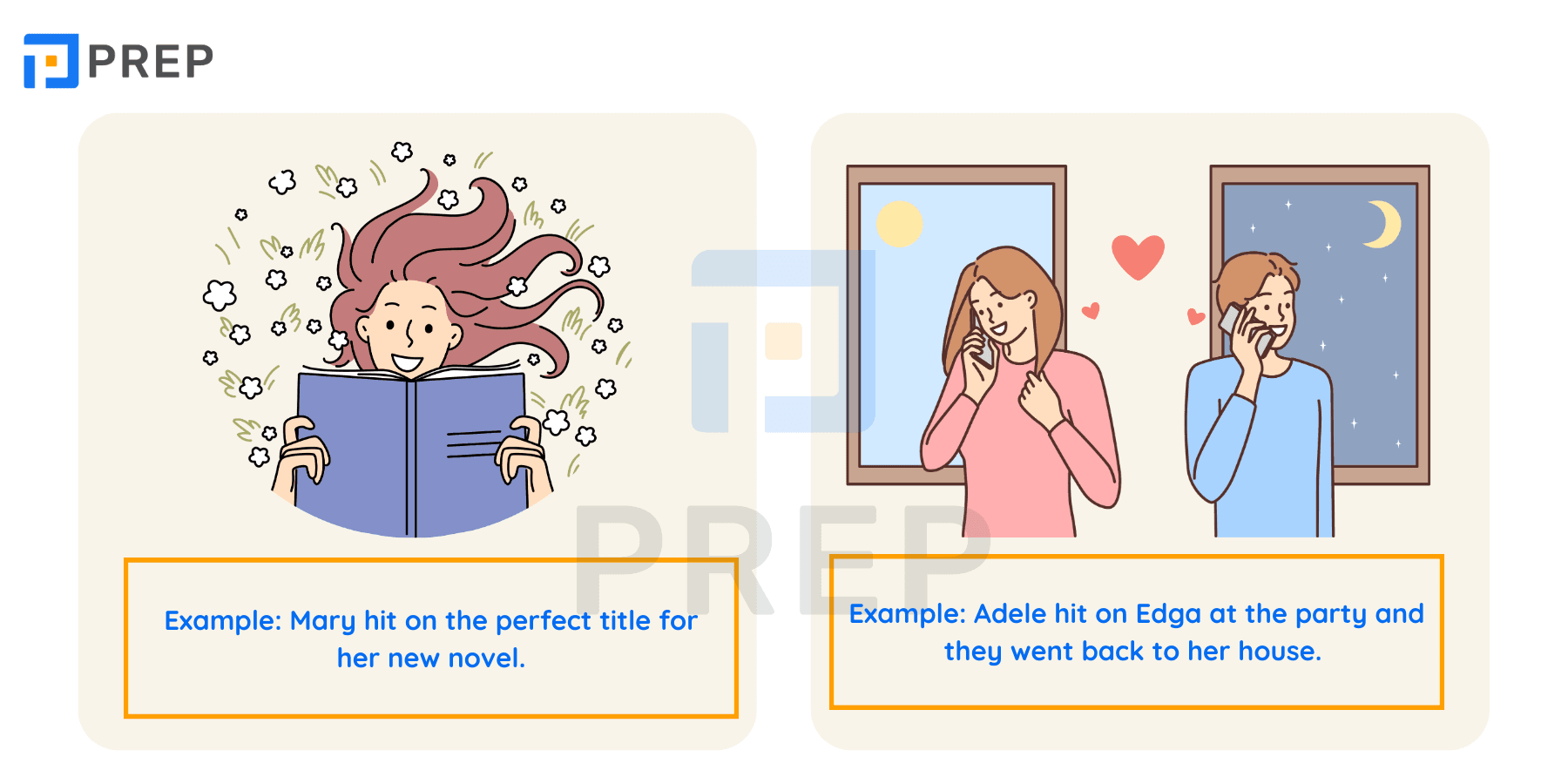 Phrasal verb Hit on trong tiếng Anh