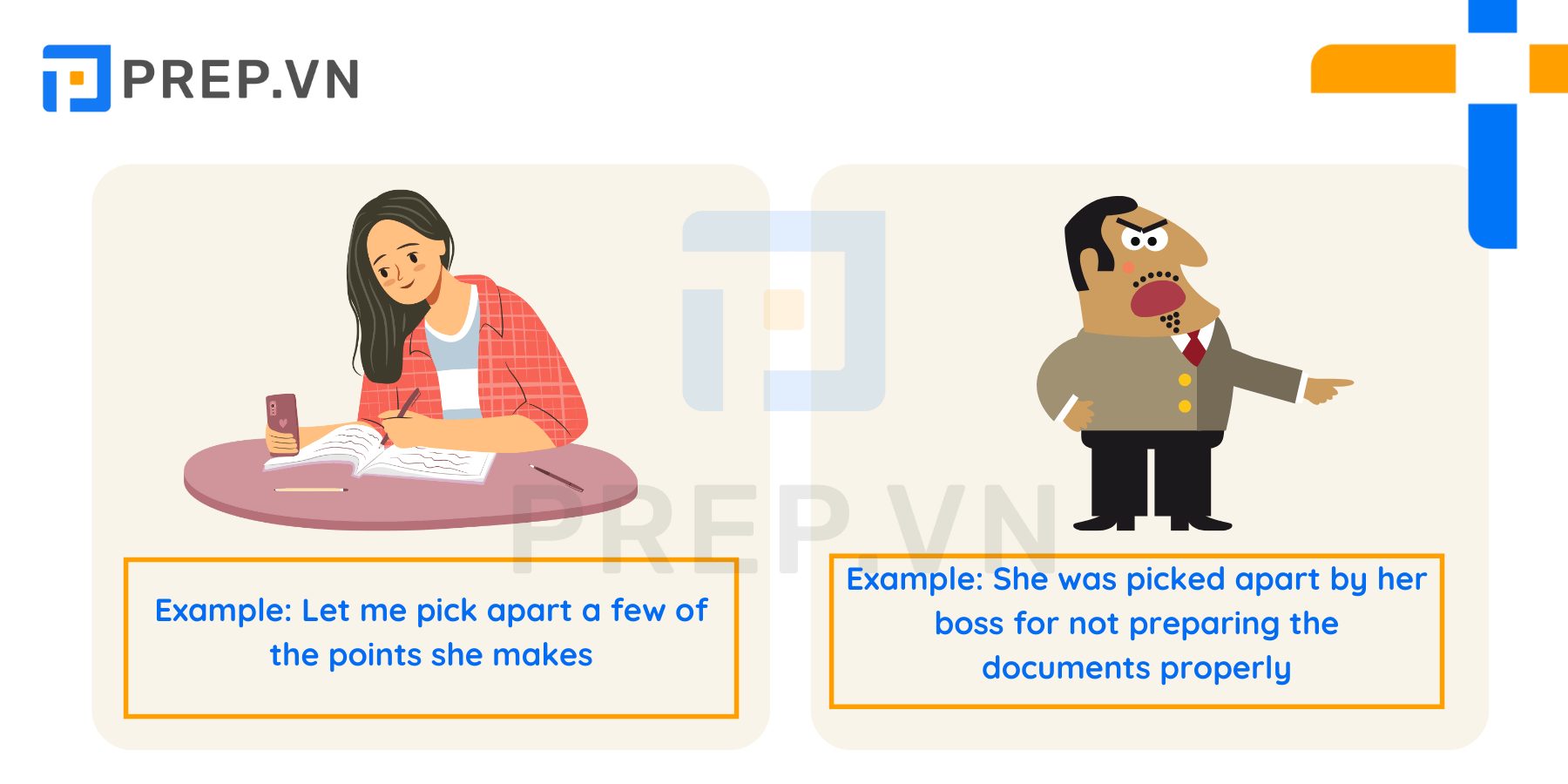 Ví dụ về pick apart