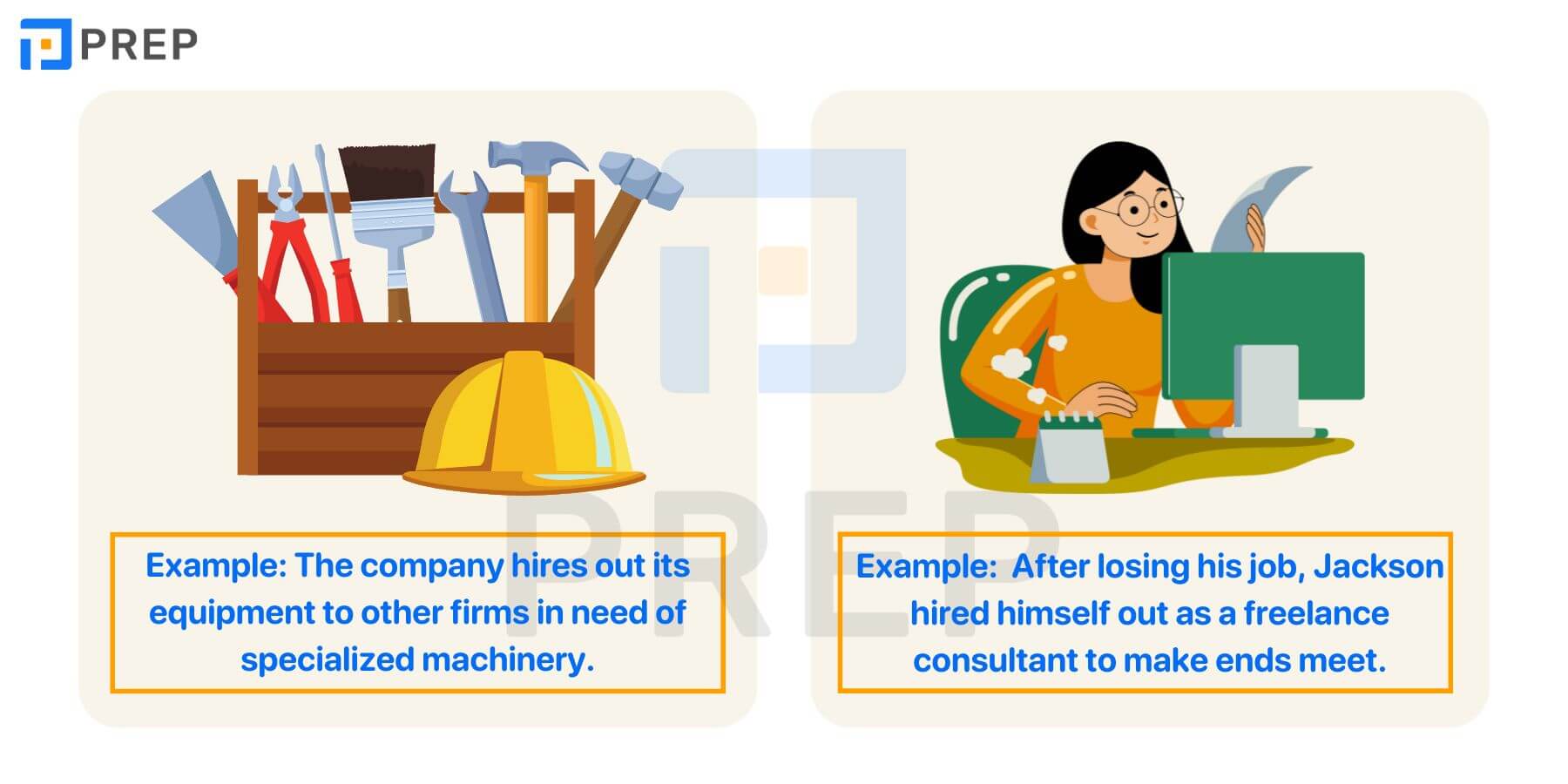Phrasal verbs với Hire