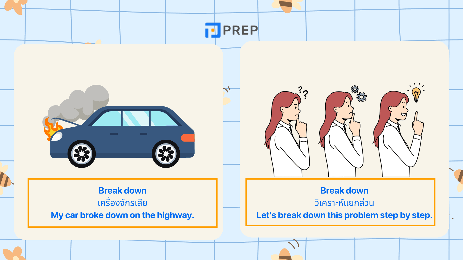 Phrasal Verbs Break – รวมความหมาย+ตัวอย่างใช้จริงที่ควรรู้