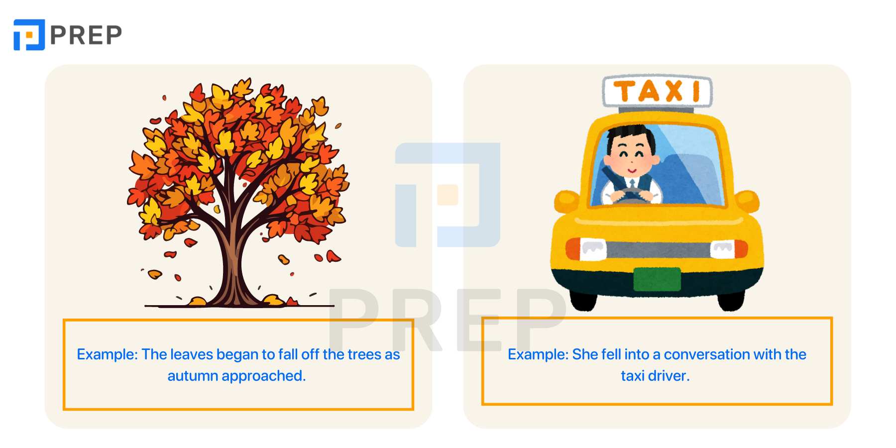 Phrasal verbs with Fall in English