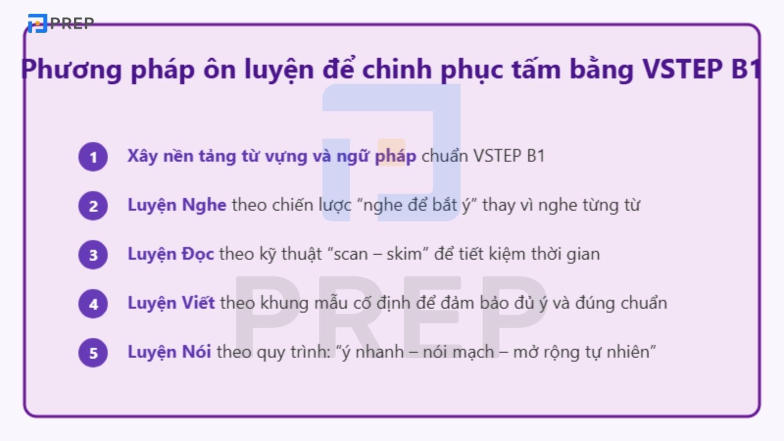 Phương pháp ôn luyện để chinh phục tấm bằng VSTEP B1