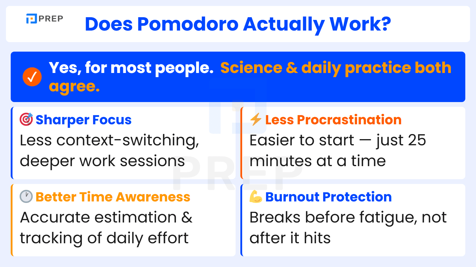 Benefits and effectiveness of the Pomodoro Technique